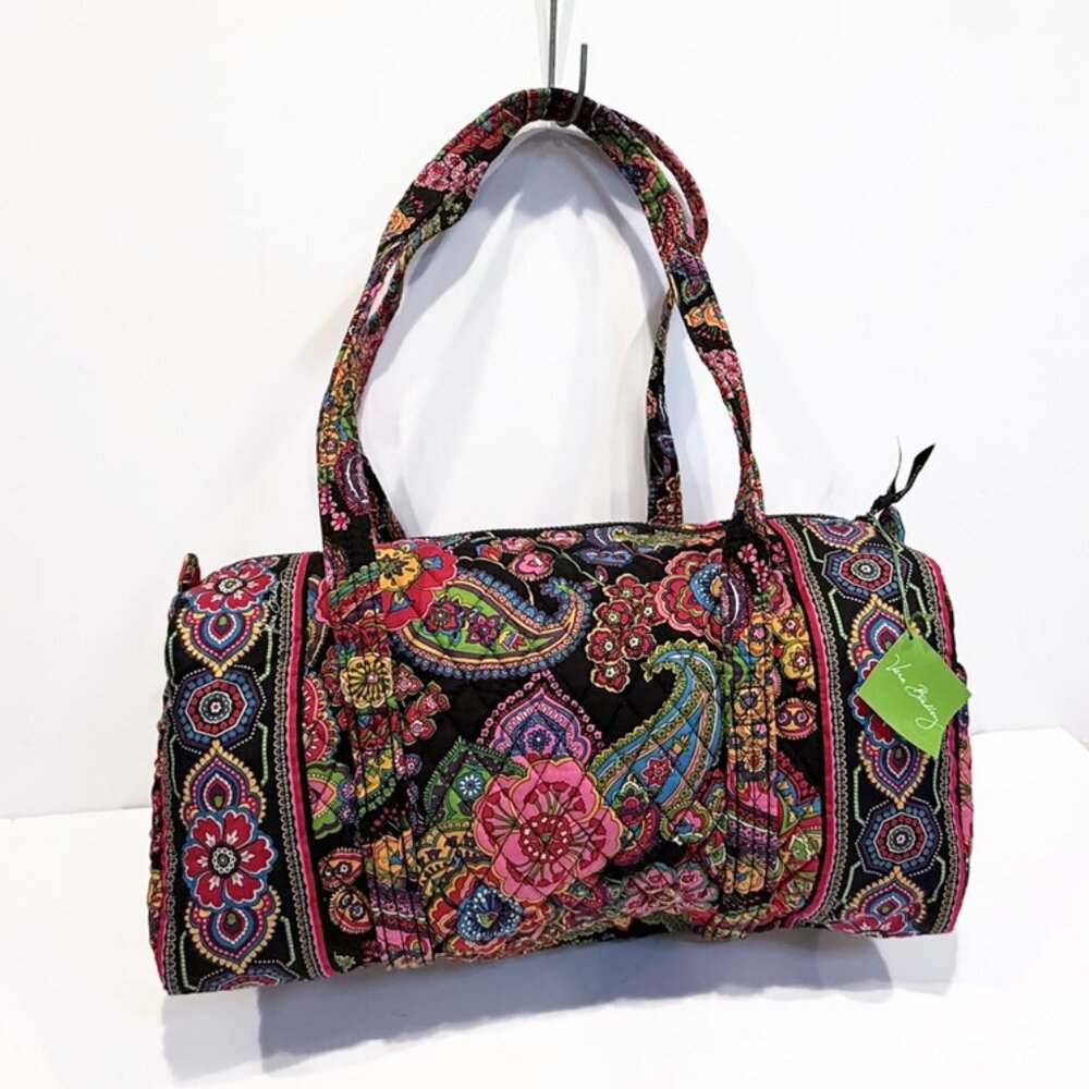 Vera Bradley Small Duffle Bag, "Symphony in Hue" (Retired), Gym Bag /Large Purse